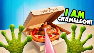 I Put POOP on the Store Owner's Pizza (Be A Chameleon)