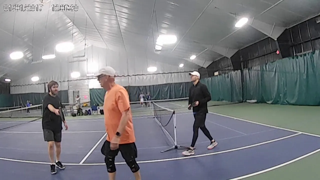 Dinkin' In the New Year Pickleball Tourney--Steve Rogers/Bob Danielson vs. Justin Darcy/Cameron Daly