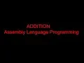 04 Addition of Two Number Assembly Language Programming English emu8086