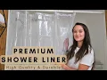 Waterproof Shower Liner with Magnets - No More Water Mess