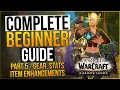 WoW Complete Beginner Guide 2023 - Part 5 Gear Stats Item Rarity Item Enhancements LazyBeast