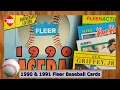 1990 1991 Fleer Baseball Card Sets