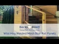Welded Mesh Stair Rail Panels By Wild Hog Railing