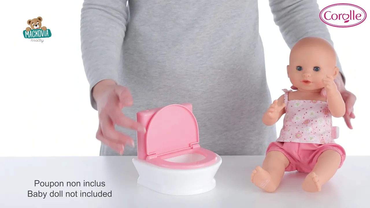 Doplnky pre bábiky - Splachovací záchod Interactive Toilet Mon Grand Poupon Corolle - 4