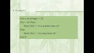Conditional Statements in Visual Basic