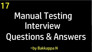 Interview Questions - Difference Between Smoke Testing and Sanity Testing