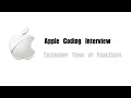 Apple Interview Question Leetcode 636 Exclusive Time of Functions