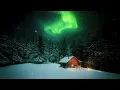 Lagu The Aurora Cabin ❄️ Ethereal Winter Ambience ◈ Relaxing Snow Sounds \u0026 Soft Music ◈ Northern Lights