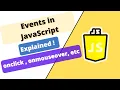 JavaScript course Events in JavaScript