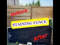 Staining Wooden Fence DIY Lowes