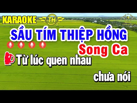 Video Thumbnail: Sầu Tím Thiệp Hồng karaoke Song Ca Nhạc Sống Siêu Hay | Trọng Hiếu