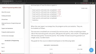 Python Programming MOOC 2026 - Part 4 6 2 Grade Statistics Exercise