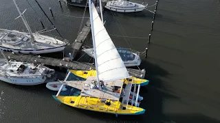 BOOM! My Ocean-Going Cat Gets A Perfect Sail Shape