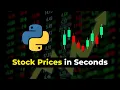How to Get Stock Prices Data with Python in Seconds