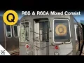 4K R68-R68A Mixed Consist Q Train running during Regular Service
