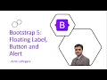 Bootstrap 5 Floating Label Button and Alert