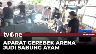 gerebek arena judi sabung ayam polisi tangkap lima orang tvone
