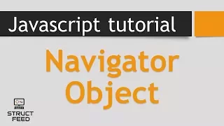 JavaScript Tutorial 30 - Navigator Object