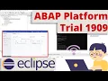 Set up Eclipse IDE for ABAP Platform Trial 1909 ABAP Development