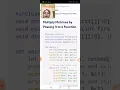 Matrix Multiplication by using Functions in C