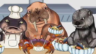 Sea Animals Cook Kvaka’s Ramen?! 🍜🐟 #2danimation