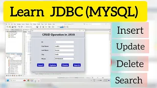 JDBC MySQL CRUD in NetBeans Connect Insert Update Delete Search Full Tutorial