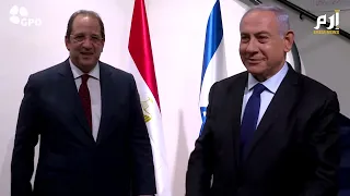 نتنياهو يلتقي رئيس المخابرات المصرية عباس كامل  نتنياهو يلتقي رئيس المخابرات المصرية عباس كامل
