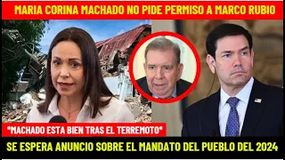 MACHADO NO PIDE PERMISO A RUBIO! SE ESPERA ANUNCIO SOBRE EL MANDATO DEL PUEBLO DEL 2024