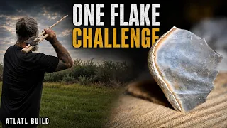 One Flake Challenge - Atlatl Build With No Modern Tools