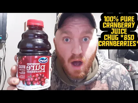 Download MP3 Ocean Spray 100% Pure Cranberry Juice Chug *850 Cranberries*
