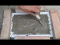 How to make a headstone for grave Making gravestone DIY cement slab making concrete tombstone