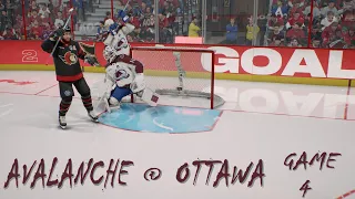 EA SPORTS NHL 26 AVALANCHE OTTAWA STANLEY CUP FINALS GAME 4