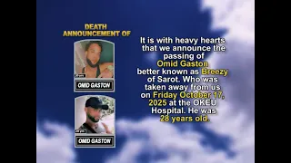 Omid Gaston Short Obituary