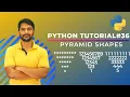Python Pattern Programs - Printing Stars in Opposite Pyramid Shape