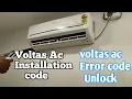 Voltas Ac Unlock Code How To Unlock Voltas Ac Error Code Jahir Technical