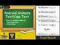 How to Animate Android TextView Text HTextView
