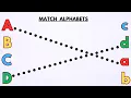 Match the Letters Match the Uppercase Letters with Lowercase Letters Worksheet Worksheet for Kids