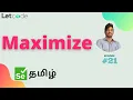 How to maximize browser Selenium Selenium Tamil Tutorial