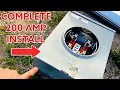 200 AMP Electric Service COMPLETE Installation Everything you need to know Start to Finish