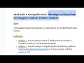 next auth mongodb error the edge runtime does not support node js stream module
