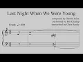 Last Night When We Were Young (Bill Charlap transcription)