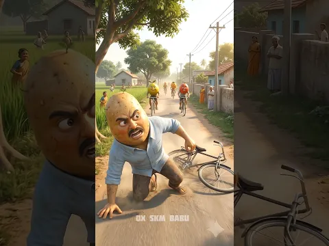 Aalu Wins a Fortuner in a Village Cycle Race! 🚲🏆 | Strawberry's Dream Comes True #ytshorts