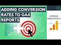 Adding Conversion Rate to Google Analytics 4 Reports