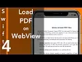 Load PDF on WebKit View Swift 4 Xcode 9 0