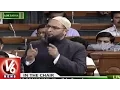 Lagu Asaduddin Owaisi Full Speech Over Intolerance || Asaduddin  Angry Speech || Lok Sabha || V6 News
