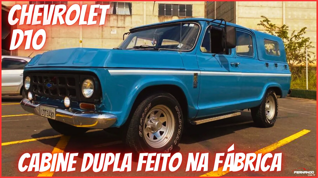 CHEVROLET D10 DIESEL MOTOR PERKINS ANO 1984 *CABINE DUPLA FEITA NA FABRICA*  CAMIONETE DIFERENCIADA