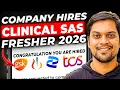 Top Companies Hiring Fresher Trainee Clinical SAS Programmers in 2025