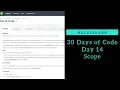 Scopes HackerRank Day 14 Python