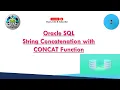 Oracle SQL String Concatenation with CONCAT Function