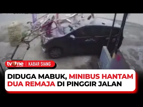 Mabuk Bawa Petaka, Sopir Minibus Tabrak Dua Orang di Pinggir Jalan Hingga Terjepit